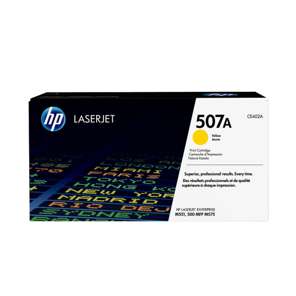 HP 507A Yellow Original LaserJet Toner Cartridge (CE402A)