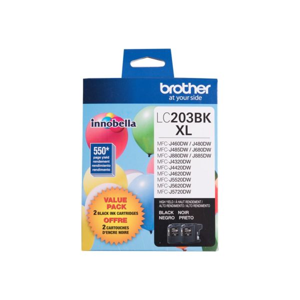 Brother LC203BK XL - 2-pack
