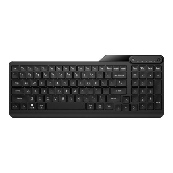 HP 475 - Keyboard - dual-mode, multi-device, 2-zone layout, low profile key travel, 12 programmable buttons