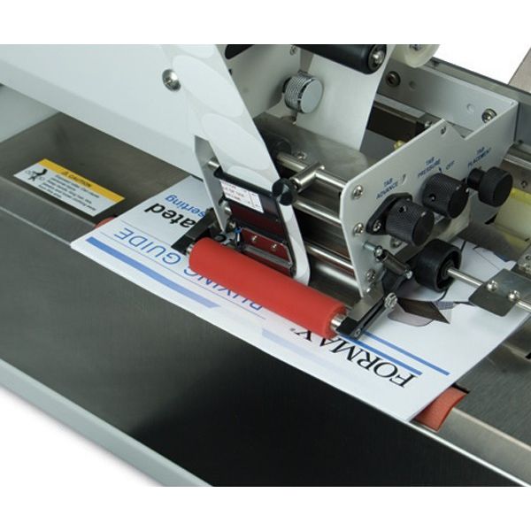 Formax FD 262-13 1.5 in White Paper No Perforation Roll Tabs