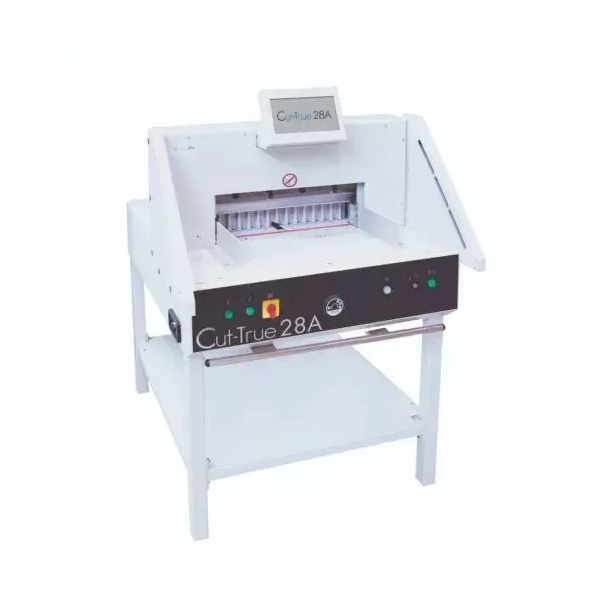 CUT-TRUE 28A FULLY AUTOMATIC, PROGRAMMABLE 18.9 GUILLOTINE CUTTER. STANDARD 110V
