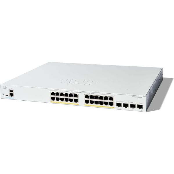 Cisco Refresh C1200-24FP-4G Catalyst 1200 24-Port GE Full PoE Managed Switch (Renewed)