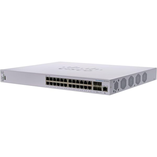 CISCO DESIGNED Business CBS350-24XT Managed Switch | 24 Port 10GE | 4x10G SFP+ Shared | In Original Cisco Packaging | Eligible for SmartNet (CBS350-24XT-NA) (Renewed)