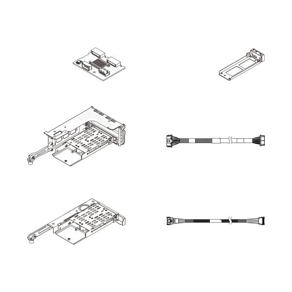 Lenovo - M.2 SATA/NVMe 2-Bay RAID Enablement Kit