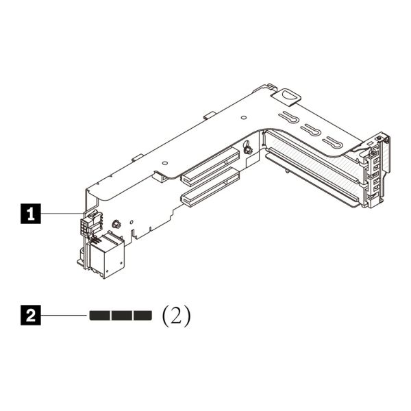 Lenovo ThinkSystem 2U x16/x8/x8 PCIe G4 Riser 1/2 Kit
