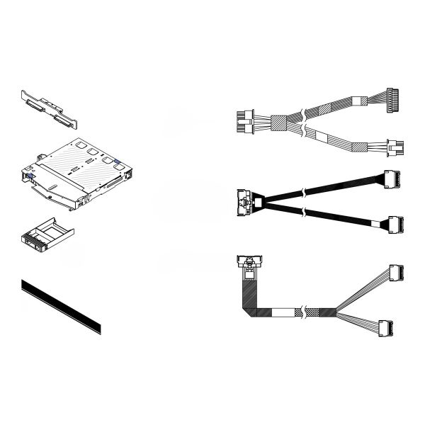 V3 1U 2X2.5IN REAR NVME BP OPT KIT