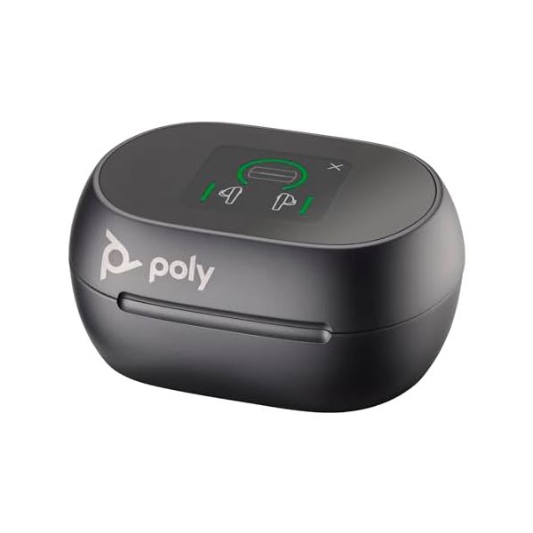 POLY VOYAGER FREE 60+ UC BLACK TOUCHSCREEN CHARGE CASE FOR BT700 USB-C ADAPTER