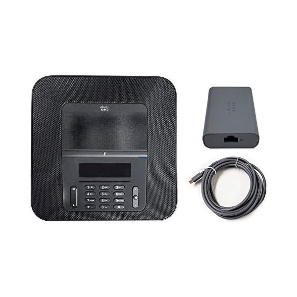 Cisco CP-8832-K9 IP Conference Phone Bundle - Includes PoE Ethernet Injector (CP-8832-POE=) - Black (Renewed)