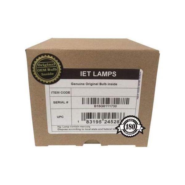 IET Lamps - Genuine Original Replacement Bulb/lamp with OEM Housing for ACER EC.JBG00.001 Projector (Philips Inside)