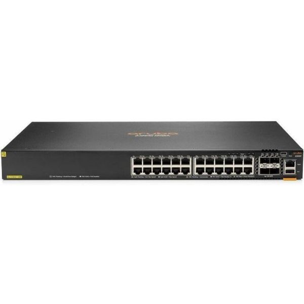 HPE CX 6200F 24G Class 4 PoE 4SFP+ 370W Switch