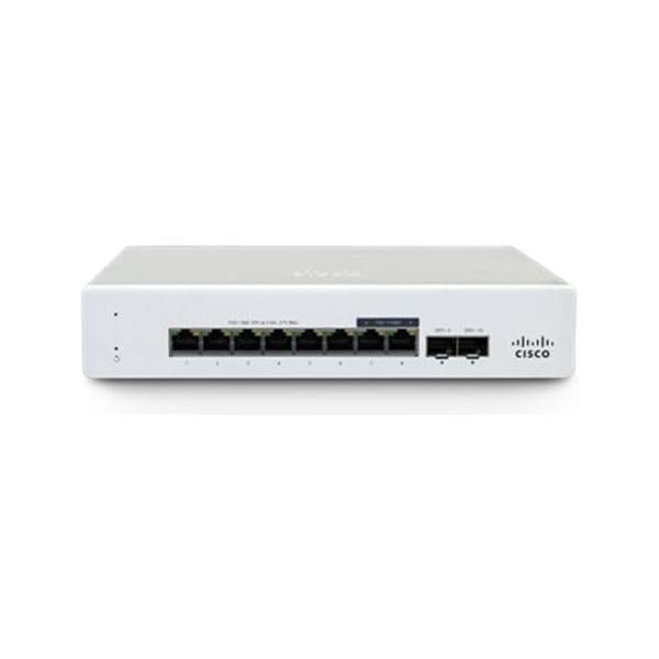 Meraki Cisco MS130-8X Cloud Managed Switch - 6X 1GbE+ 2X 2.5 GbE