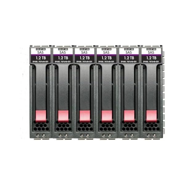 Hewlett Packard Enterprise HPE MSA 10.8T SAS 10K SFF M2 6pk HDD BDL