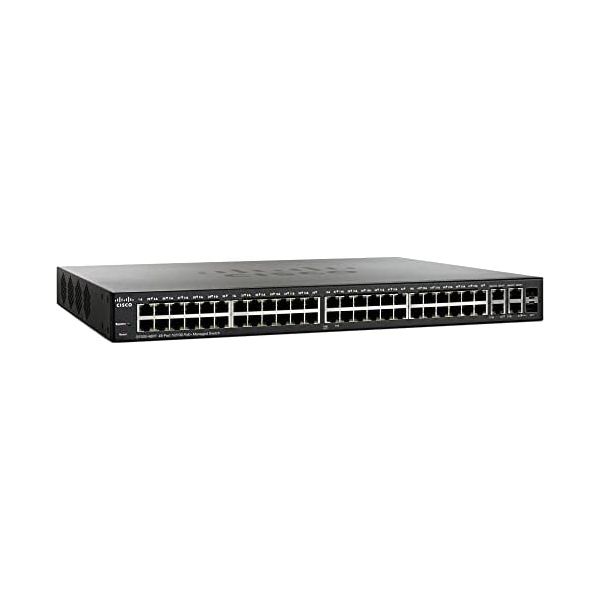 Cisco SF300-48PP-K9 48-port 10/100 PoE+ Managed Switch with Gig Uplinks
