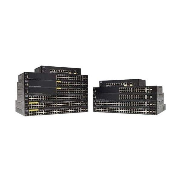 Cisco SG350-28P-K9 28-Port Gigabit 24x PoE 2x Combo 2x SFP Managed Switch (Renewed)