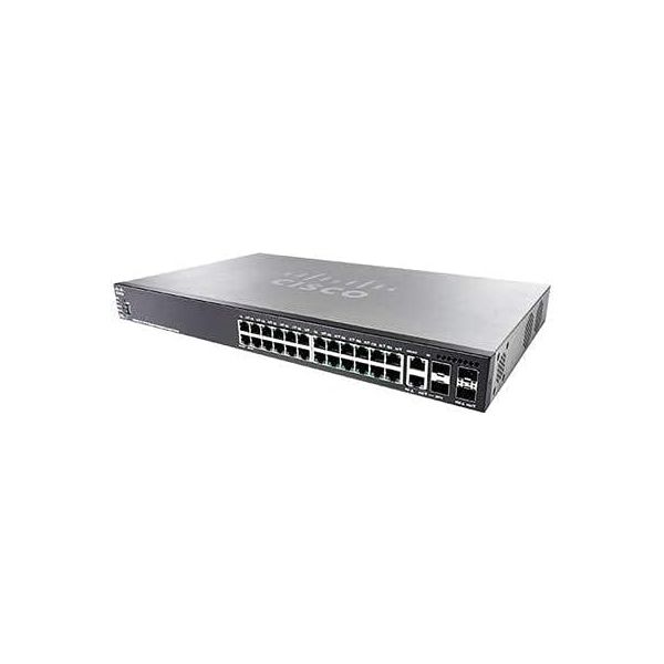 Cisco SG550X-24 24-Port Gigabit Stackable Managed Switch (SG550X-24-K9-NA)