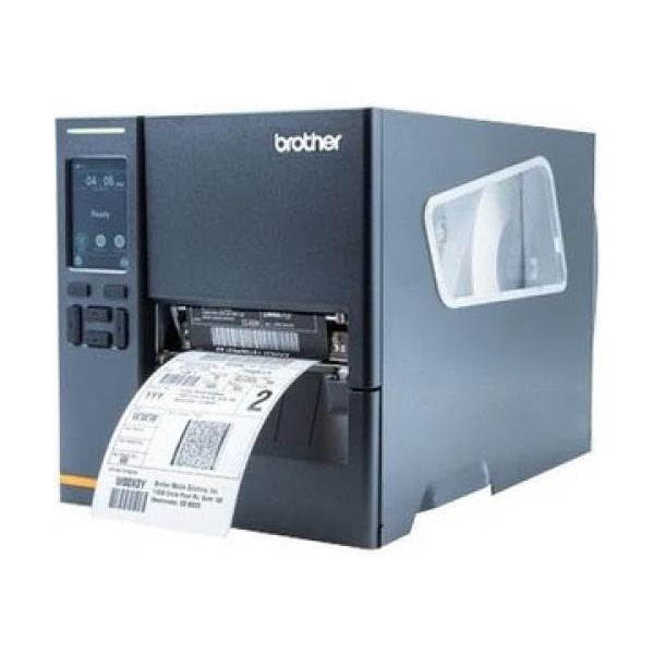 Brother TJ-4021TN Desktop Direct Thermal/Thermal Transfer Printer - Monochrome - Label/Receipt Print - Ethernet - USB - Serial