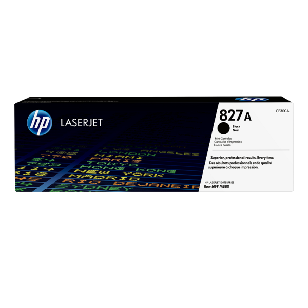 HP 827A Black Original LaserJet Toner Cartridge (CF300A)