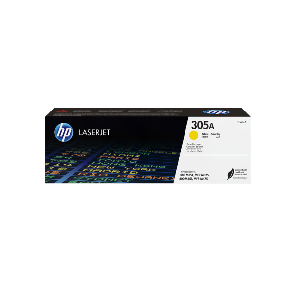 HP 305A Yellow Original LaserJet Toner Cartridge (CE412A)