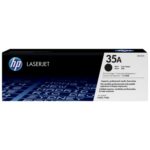 HP 35A Black Original LaserJet Toner Cartridge (CB435A)
