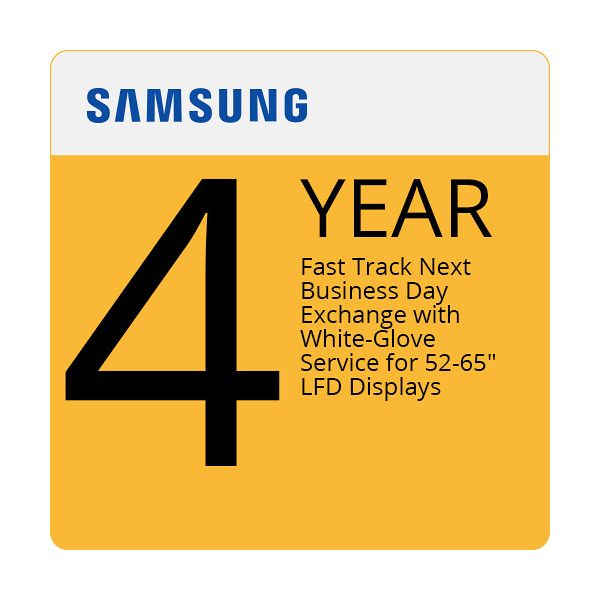 4YR SAMSUNG FASTTRACK & WHITE GLOVE NBD EXCHANGE FOR (LFD SCREEN SIZE 52INCH-6 — P-LM-1N1X57B