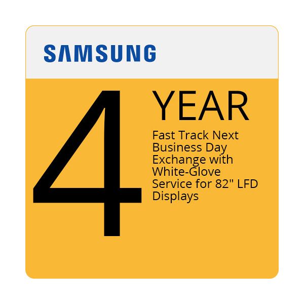 4YR SAMSUNG FASTTRACK & WHITE GLOVE NBD EXCHANGE FOR (LFD SCREEN SIZE 82INCH)D — P-LM-1N1X82B