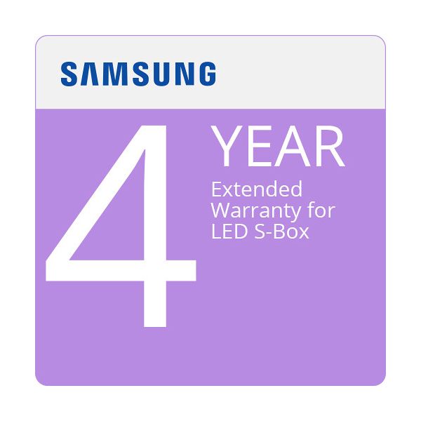 LED S-BOX (SBB-SNOWH3U/ZA) EXTENDED WARRANTY SAMSUNG 4 YR TOTAL (INCLUDES OEM ST — P-LM-1NXXSBB