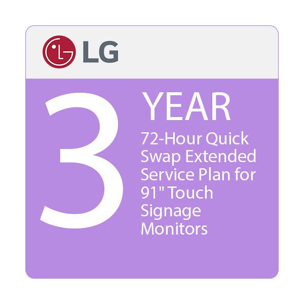 LG 91IN Signage Monitor Touch 3-Year ExtendedCare 72 HR Quick-Swap | Support — MSTF-SW30-3