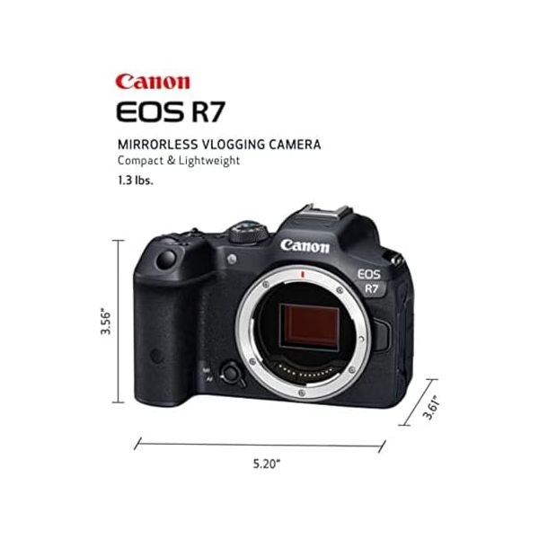 CANON EOS R7 MIRRORLESS CAMERA WITH CROPPING GUIDE FIRMWARE