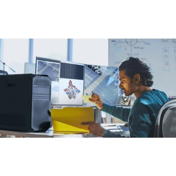 HP Z4 G5 Workstation - 1 x Intel Xeon Dodeca-core (12 Core) w5-2455X 3.20 GHz - 32 GB DDR5 SDRAM RAM - 512 GB SSD - Tower - Black - Intel W790 Chip - Windows 11 Pro - Serial ATA/600 Controller - 0