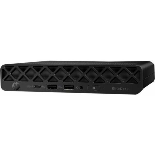 HP EliteDesk 8 G1i Desktop Computer Mini PC - Intel Core Ultra 9 285T - vPro Technology - 32 GB DDR5 SDRAM - 512 GB SSD - Jack Black - Intel Q870 Chip - Windows 11 Pro - English Keyboard