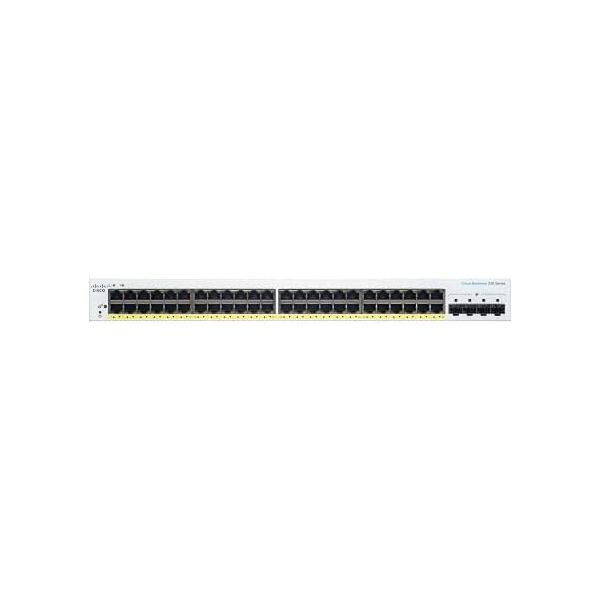 Cisco Business CBS220-48P-4G 48-Port 4 Gigabit PoE+ Managed Network Switch with SFP | in Original Cisco Packaging (Renewed)