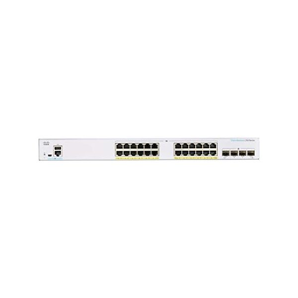 Cisco Business CBS250-24FP-4G Smart Switch | 24 Port GE | Full PoE | 4x1G SFP CBS250-24FP-4G-NA (Renewed)