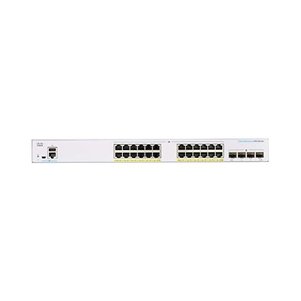 Cisco CBS350-24FP-4G Business Series 24-Port Managed Ethernet Switch (Renewed)