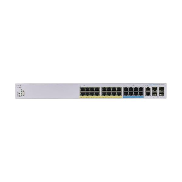Cisco Business CBS350-24NGP-4X Managed Switch | 8 Port 5GE | 16 Port GE | PoE | 2x10G Combo | 2x10G SFP+ | - CBS350-24NGP-4X-NA (Renewed)