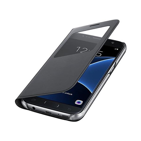 Samsung Galaxy S7 Case S-View Flip Cover - Black