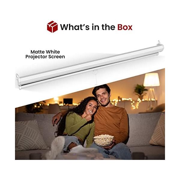 Pyle 72-Inch Manual Pull Down Projector Screen
