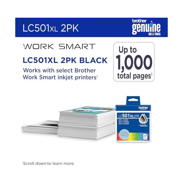 2 PACK OF HIGH YIELD BLACK INK CARTRIDGES