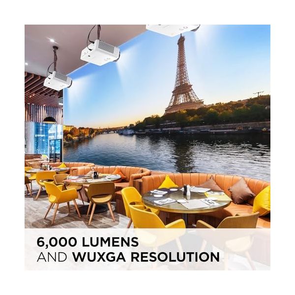 ViewSonic LS921WU 6000 Lumens WUXGA Short Throw Laser Projector for 200 Inch Screen