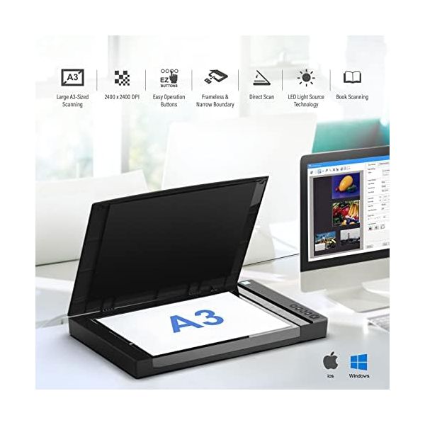VIISAN VF3240 A3 Scanner - Fastest 4-Second Scan (200dpi