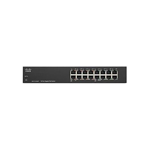 Cisco Systems SG110-16HP-NA SG110-16HP 16-Port PoE Gigabit Switch