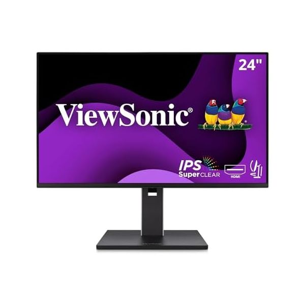 ViewSonic VG2451 24 Inch IPS 1080p Ergonomic Monitor with Full Adjustability