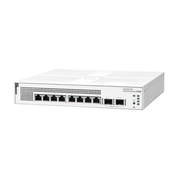 HPE Networking Instant On 1930 8G Class4 PoE 2SFP 124W Switch - switch - 10 ports - managed - rack-mountable - JL681A#ABA