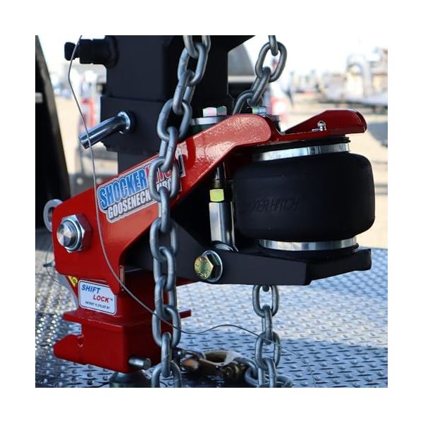 Shocker 30K Gooseneck Surge Air Hitch & Shift Lock Coupler for 2-5/16