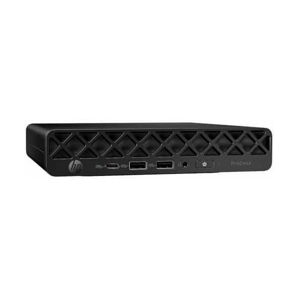 HP ProDesk 4 G1i Mini PC Desktop Computer - Intel Core Ultra 5 235T - 16 GB DDR5 SDRAM - 512 GB SSD - Jack Black - Intel Q870 Chip - Windows 11 Pro - English Keyboard - IEEE 802.11ax Wireless LAN