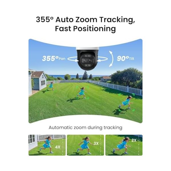 REOLINK PTZ Security Camera System 4K