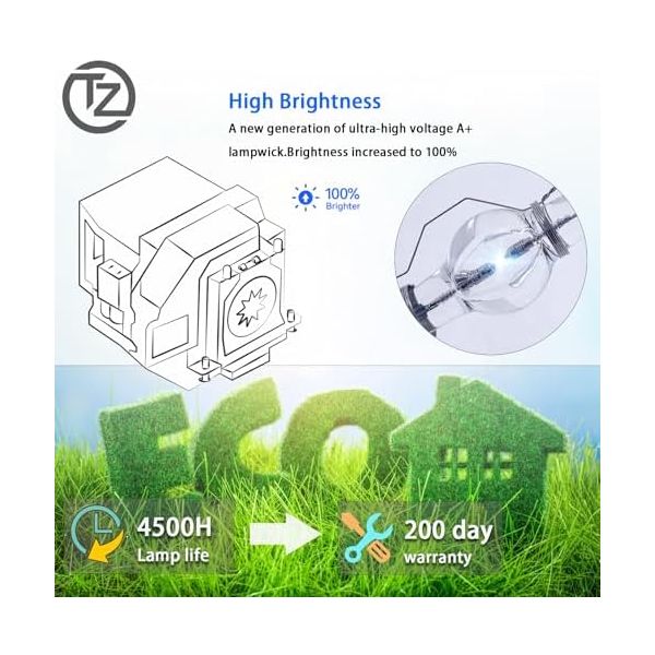 A+ Quality MC.JG811.005 Replacement Projector Lamp Bulb for ACER P1273 P1273B P1273i P1273n P1373W P1373WB with Housing
