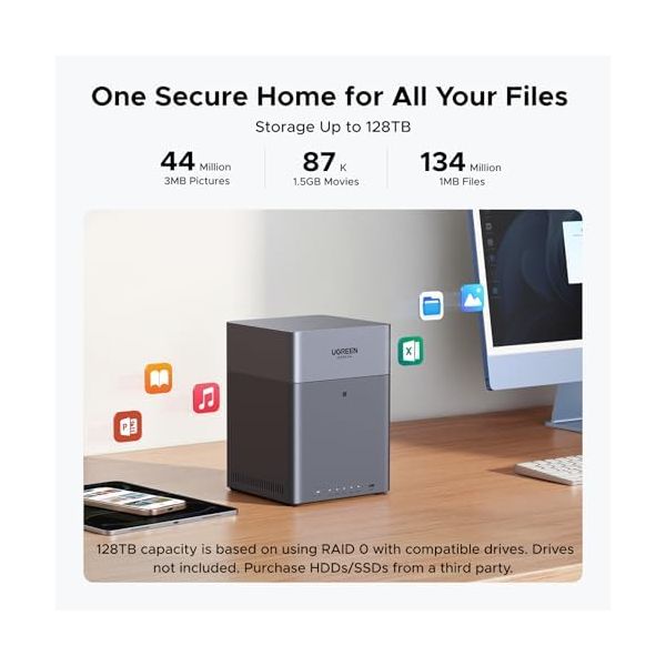 UGREEN NAS DH4300 Plus 4-Bay Desktop NASync