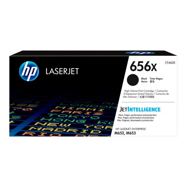 HP 656X (CF460X) Original High Yield Laser Toner Cartridge - Black - 1 Each - CF460X