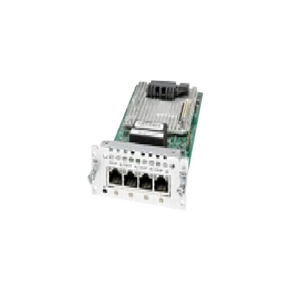 Cisco Fourth-Generation Multi-flex Trunk Voice/Clear-channel Data T1/E1 Module - expansion module - T1/E1 x 4 - NIM-4MFT-T1/E1=