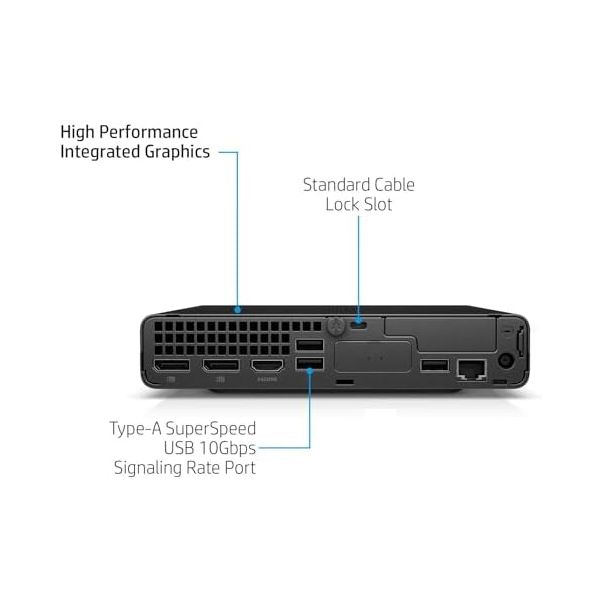 HP Elite Mini 800 G9 Business Desktop Computer PC | Intel i7-14700 20-Core up to 5.4GHz | 32GB DDR5 | 1TB SSD | Windows 11 Pro | WiFi 6 | Compact Office Computer | Keyboard & Mouse Included